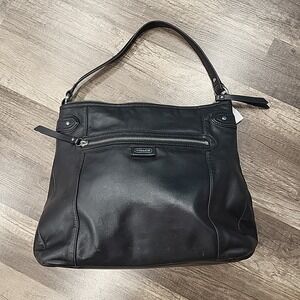 Vintage Coach Daisy Emma Leather Bag, Black